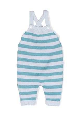 Grey and light blue cotton romper LITTLE BEAR KIDS | 7011CIELOPOLVERE